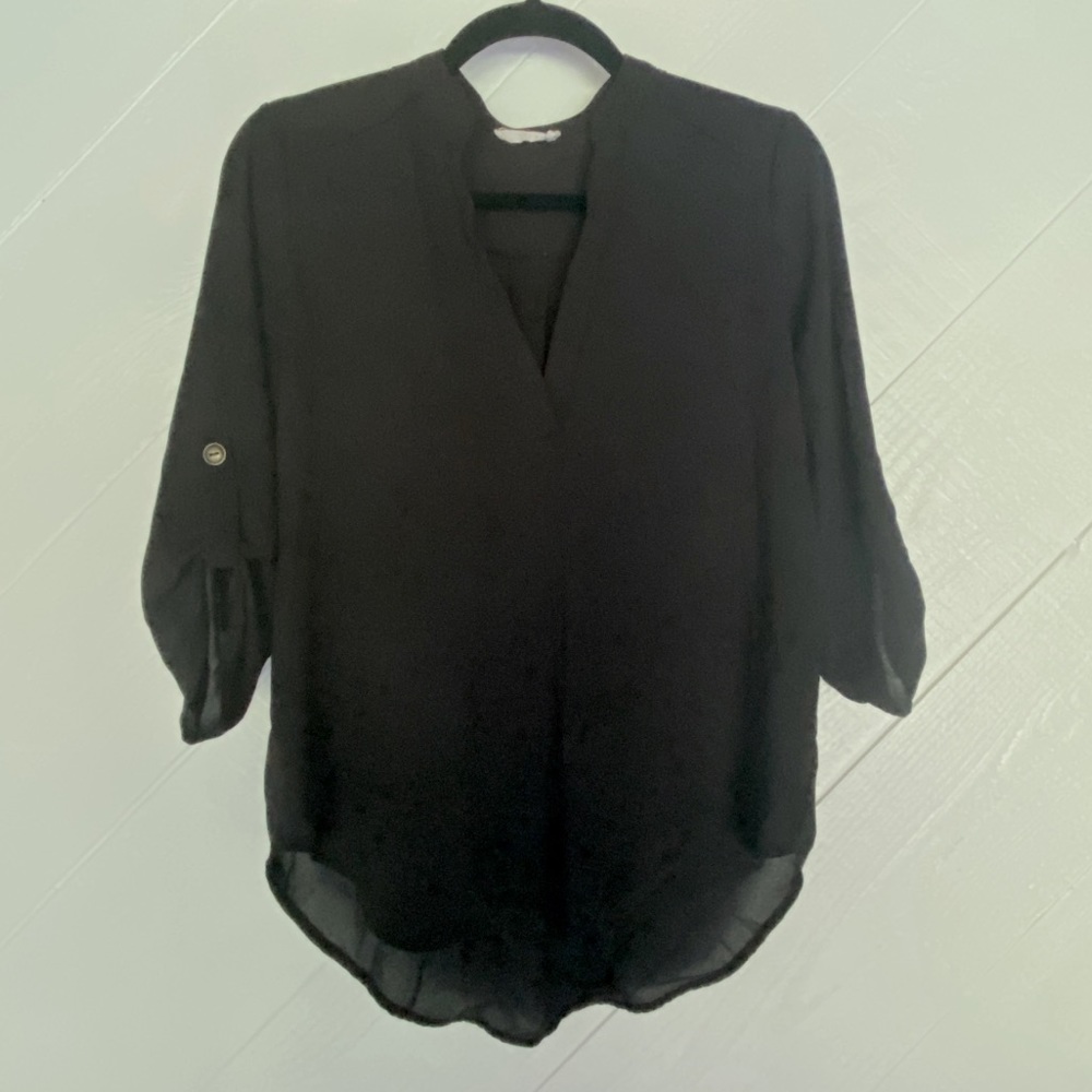 LUSH 💋 Nordstrom brand tunic top in black